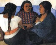 Diego Rivera The Three women and Child china oil painting reproduction